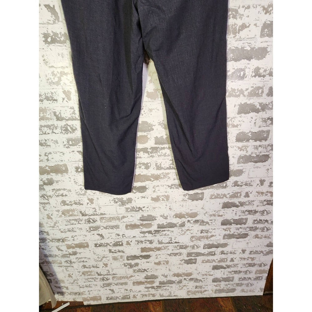 Brooks Brothers Stretch 100% Wool Dress Pants Men's 36x31 Dark Gray Pleated - Picture 4 of 16